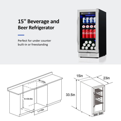 180 Bottles Wine Fridge 24 Inch Dual Zone Wine Cooler Refrigerator Freestanding Wine Refrigerator with Glass Door and Safety Lock, Large Wine Cellar for Home, Office, Kitchen